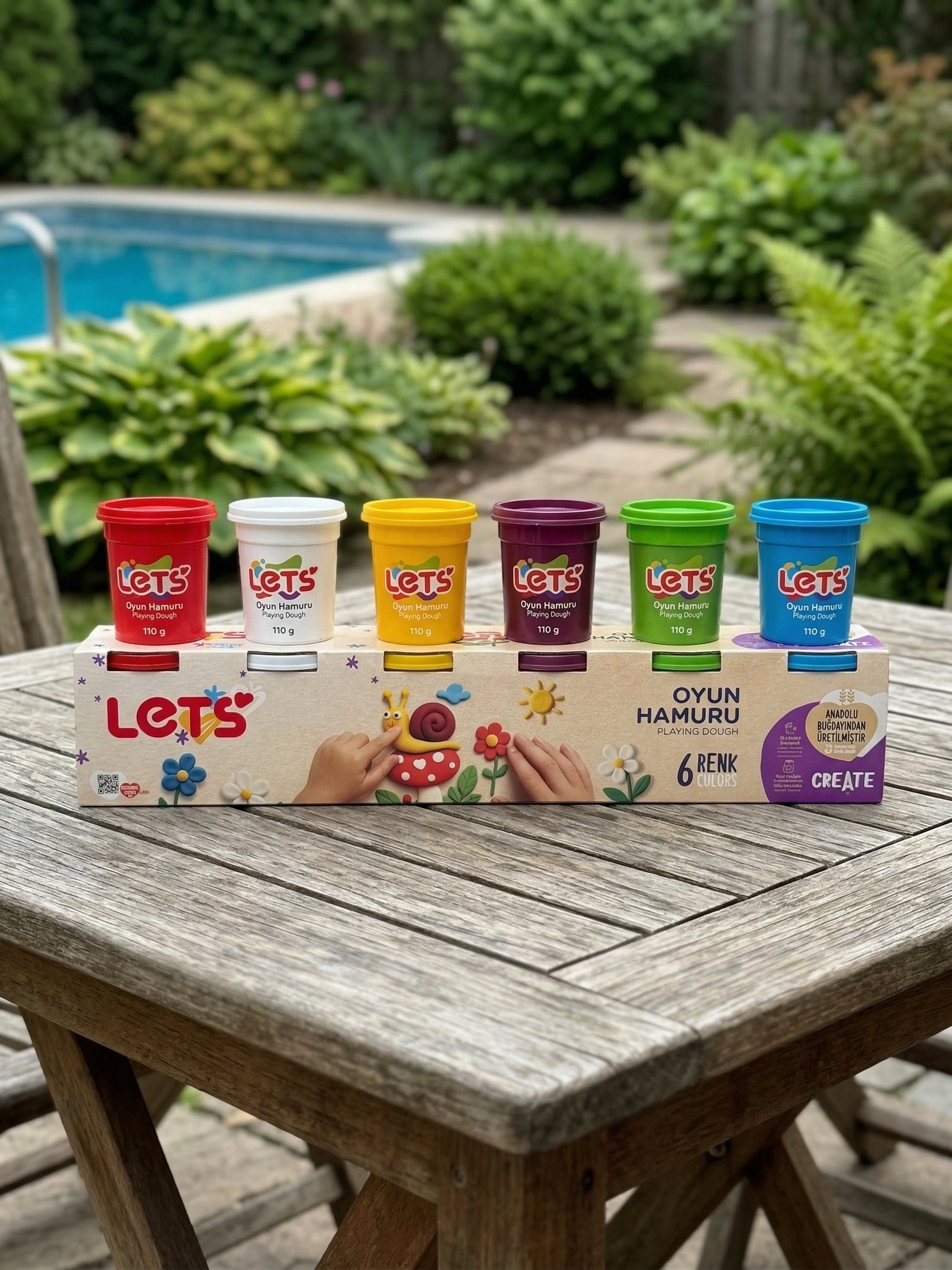 Let's 6 Renk Oyun Hamuru