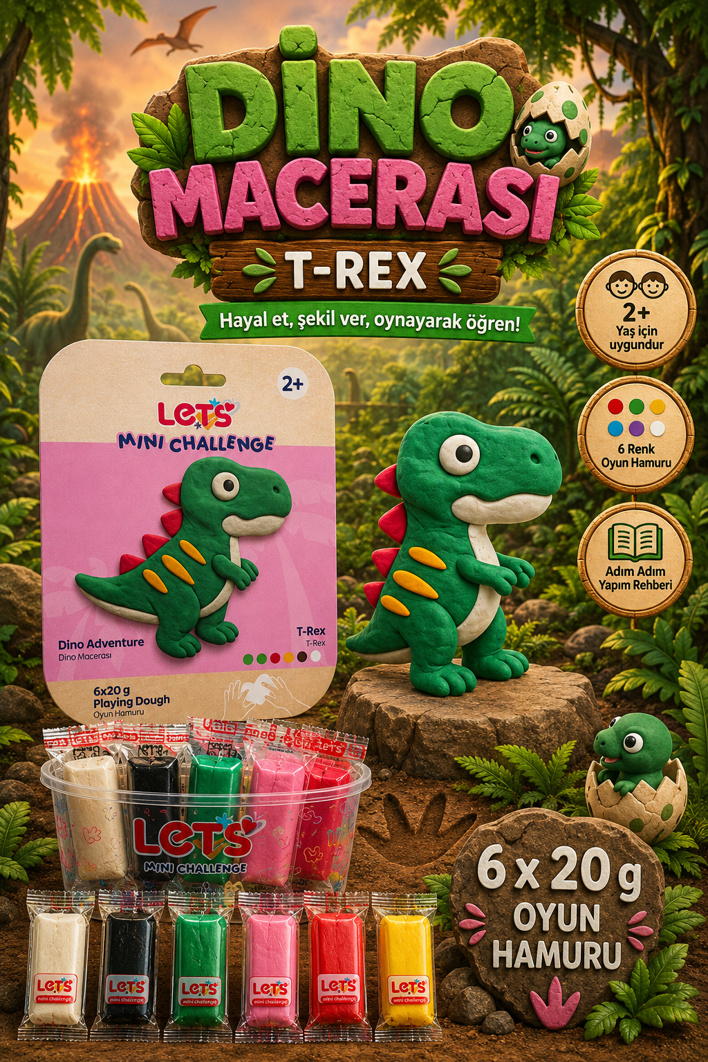 Let's Play Dough &amp; Dino Adventure Series