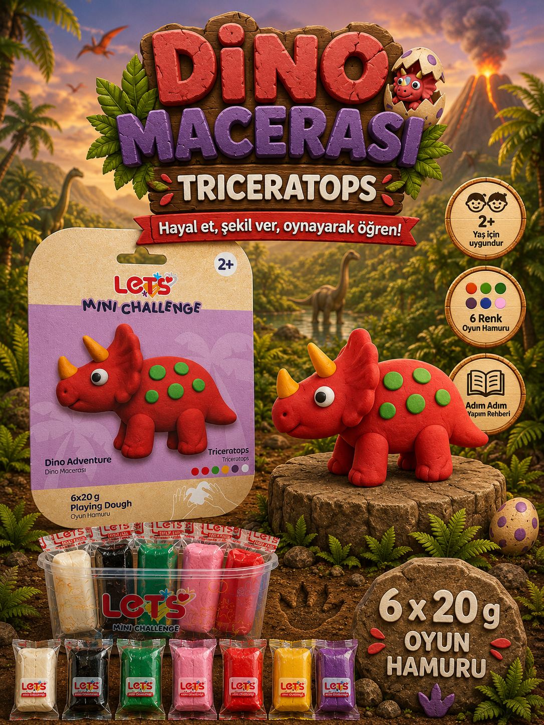 Let's Play Dough &amp; Dino Adventure Series 5