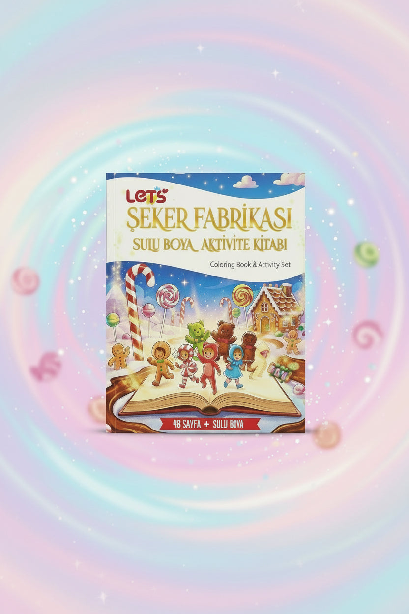 Let’s Şeker Fabrikası Sulu Boya Boyama Kitabı & Aktivite Seti