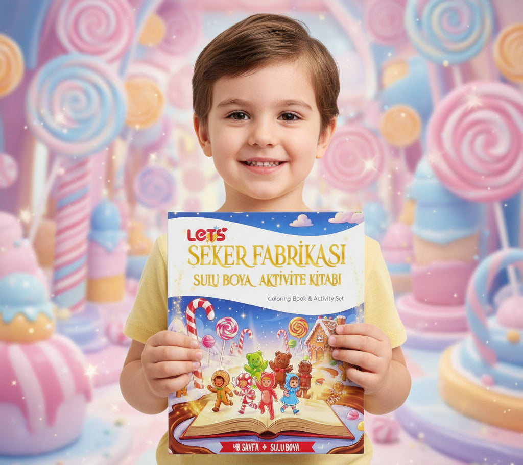 Let’s Şeker Fabrikası Sulu Boya Boyama Kitabı & Aktivite Seti