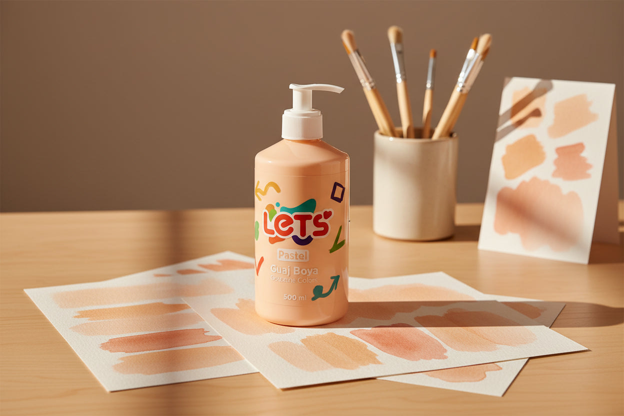 Let's Pastel Gouache Paints – 500 ml | 6 Color Options 6