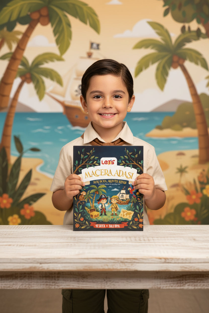 Let’s Macera Adası Sulu Boya Boyama Kitabı & Aktivite Seti