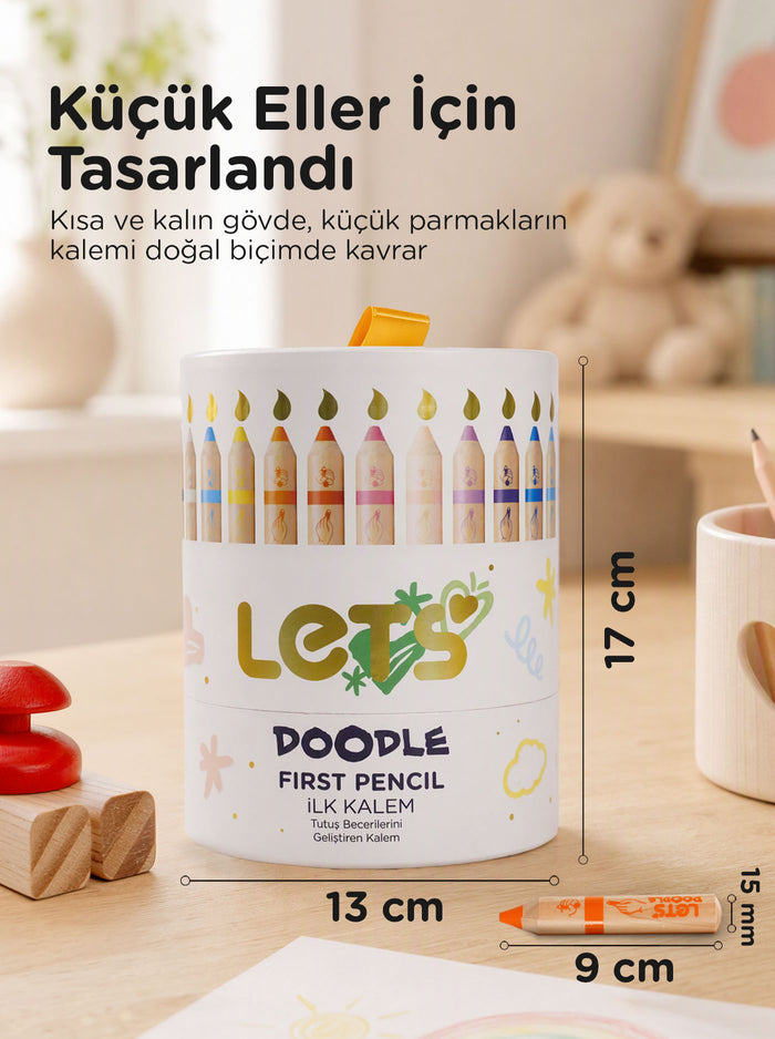 Doodle pasta seti — Kısa kalın gövde