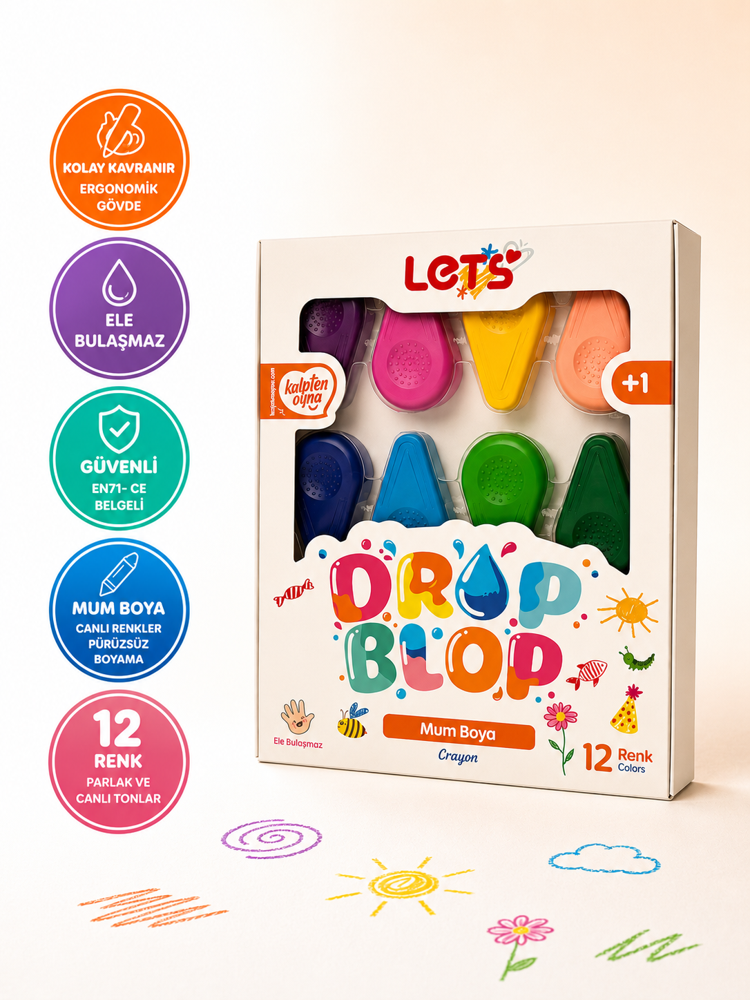 Let’s Drop Blop Mum Boya | 12 Renk