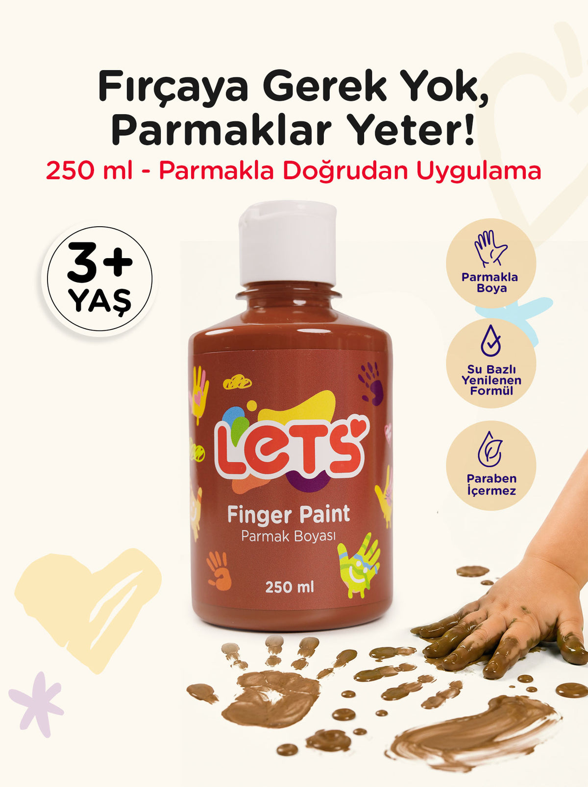 Let’s Parmak Boyası – 250 ml | 10 Renk Seçeneği 3