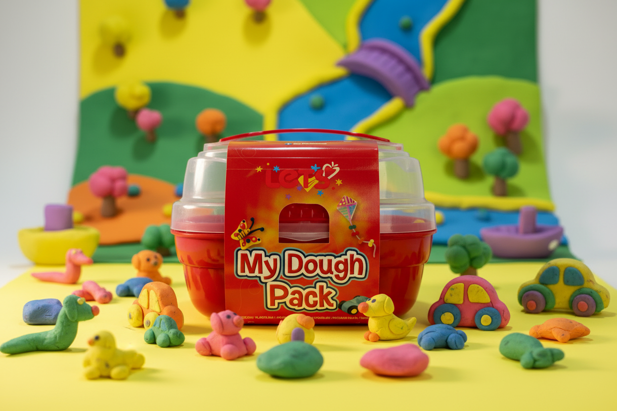 Let’s Oyun Hamuru Sepetim | Kırmızı Taşıma Kutulu