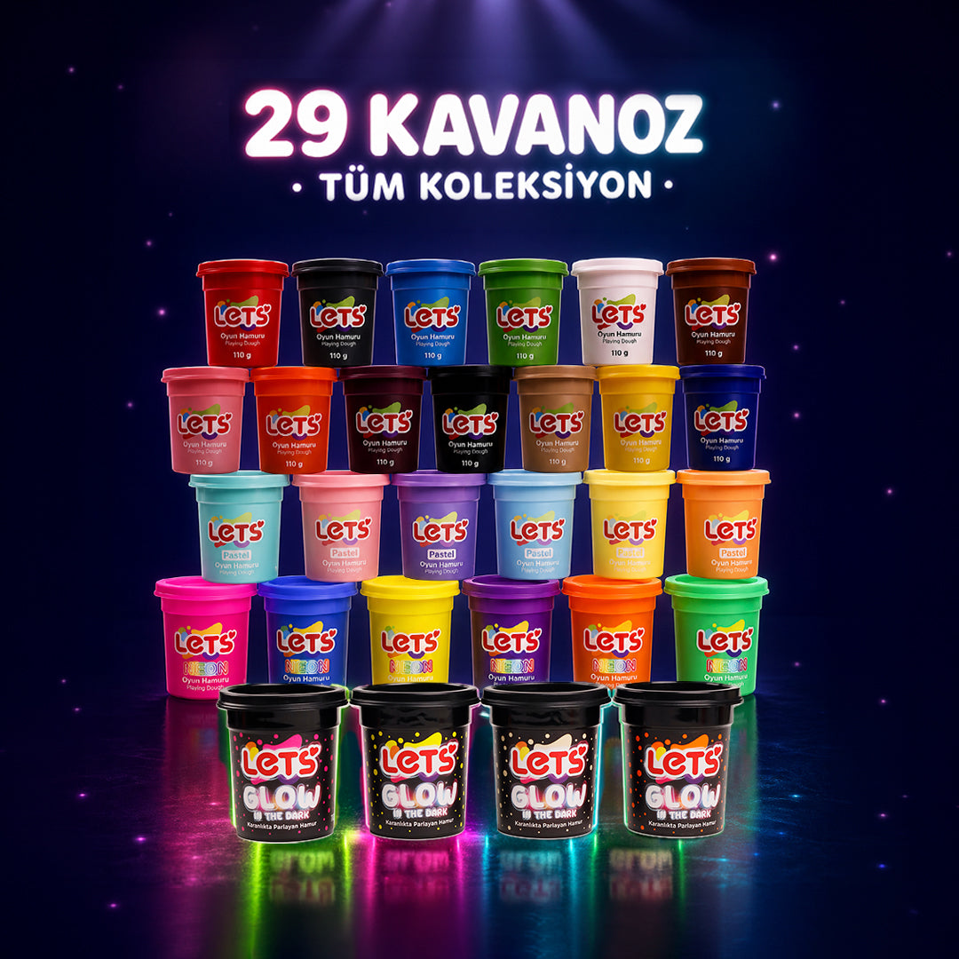 Oyun Hamuru Seti – 29 Renk Mega Koleksiyon | Let's