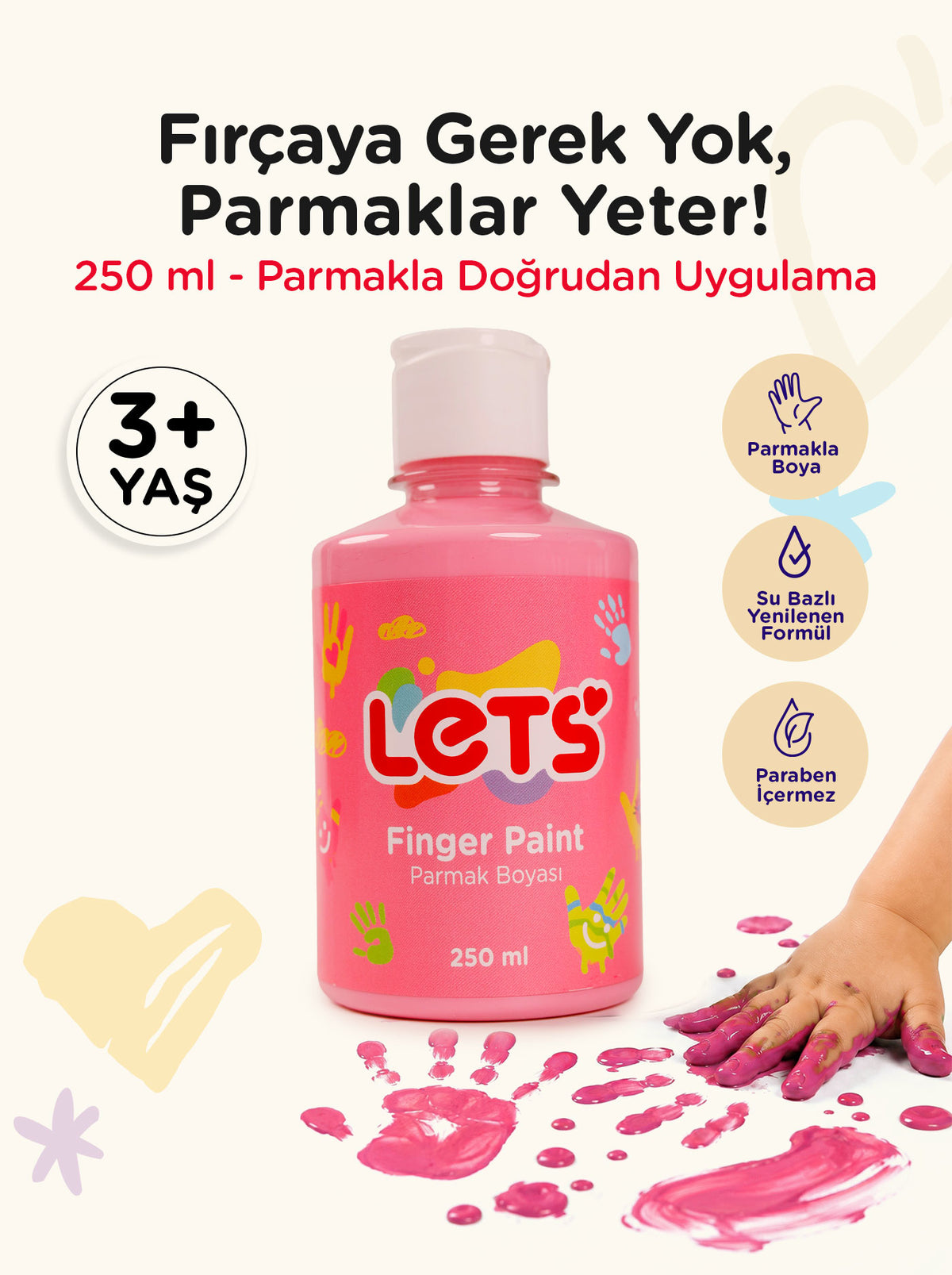 Let’s Parmak Boyası – 250 ml | 10 Renk Seçeneği 7