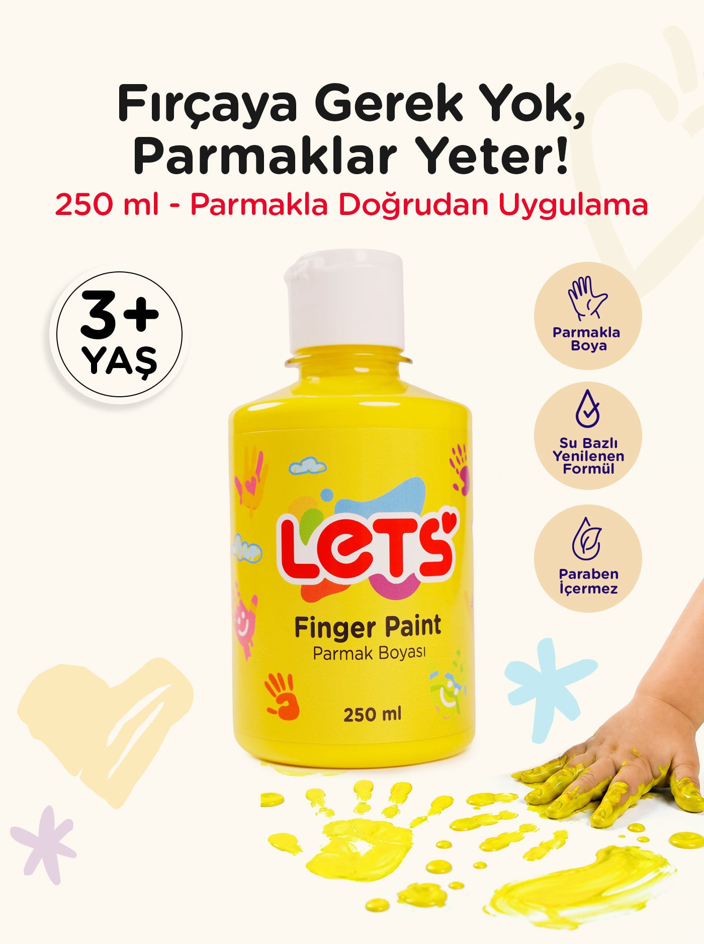 Let’s Parmak Boyası – 250 ml | 10 Renk Seçeneği 8