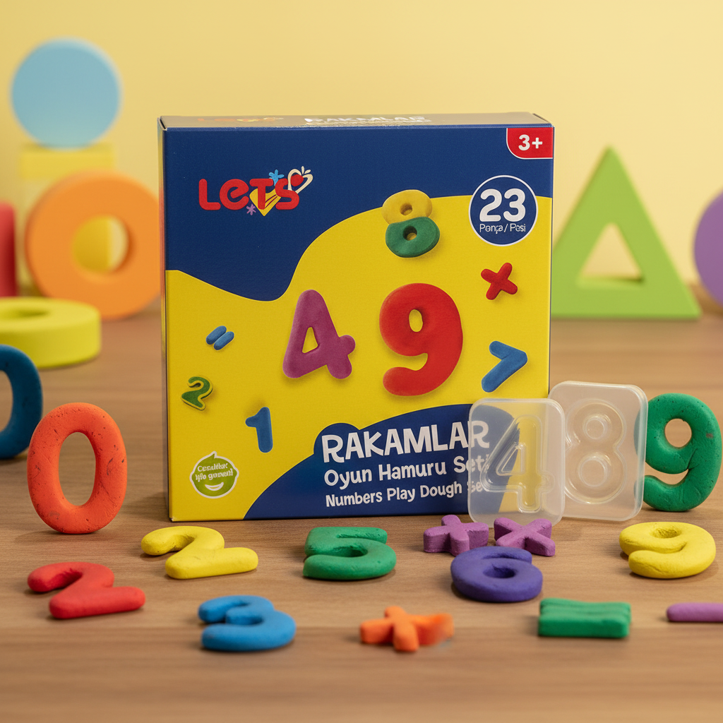Let's Play Dough Numbers Set | 23 Pieces