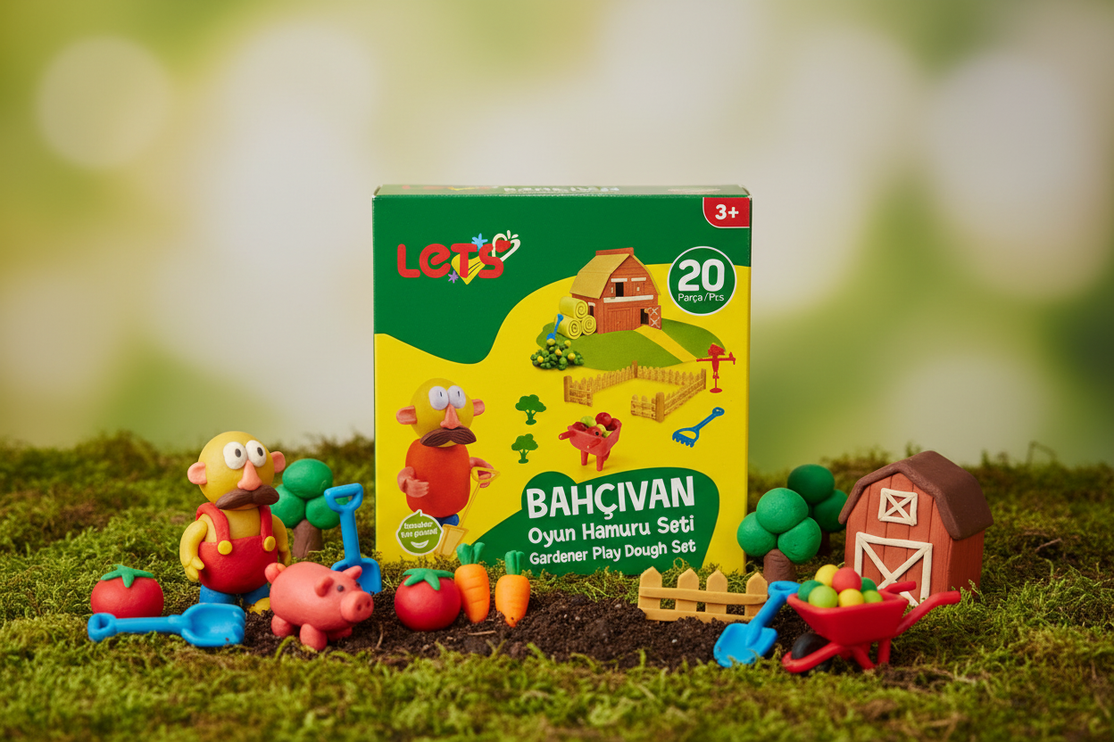 Let’s Oyun Hamuru Bahçıvan Seti | 20 Parça