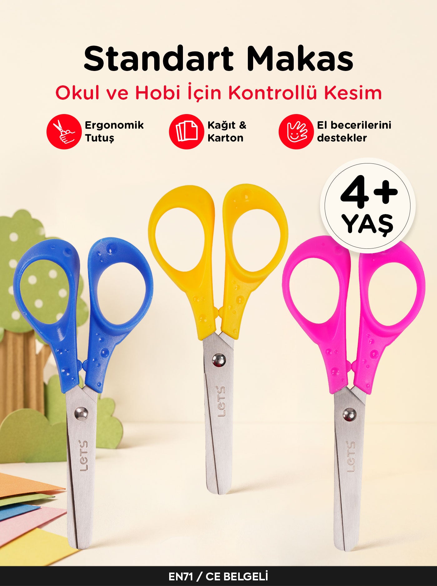Çocuk Makası – Standart Okul Makası | Let's