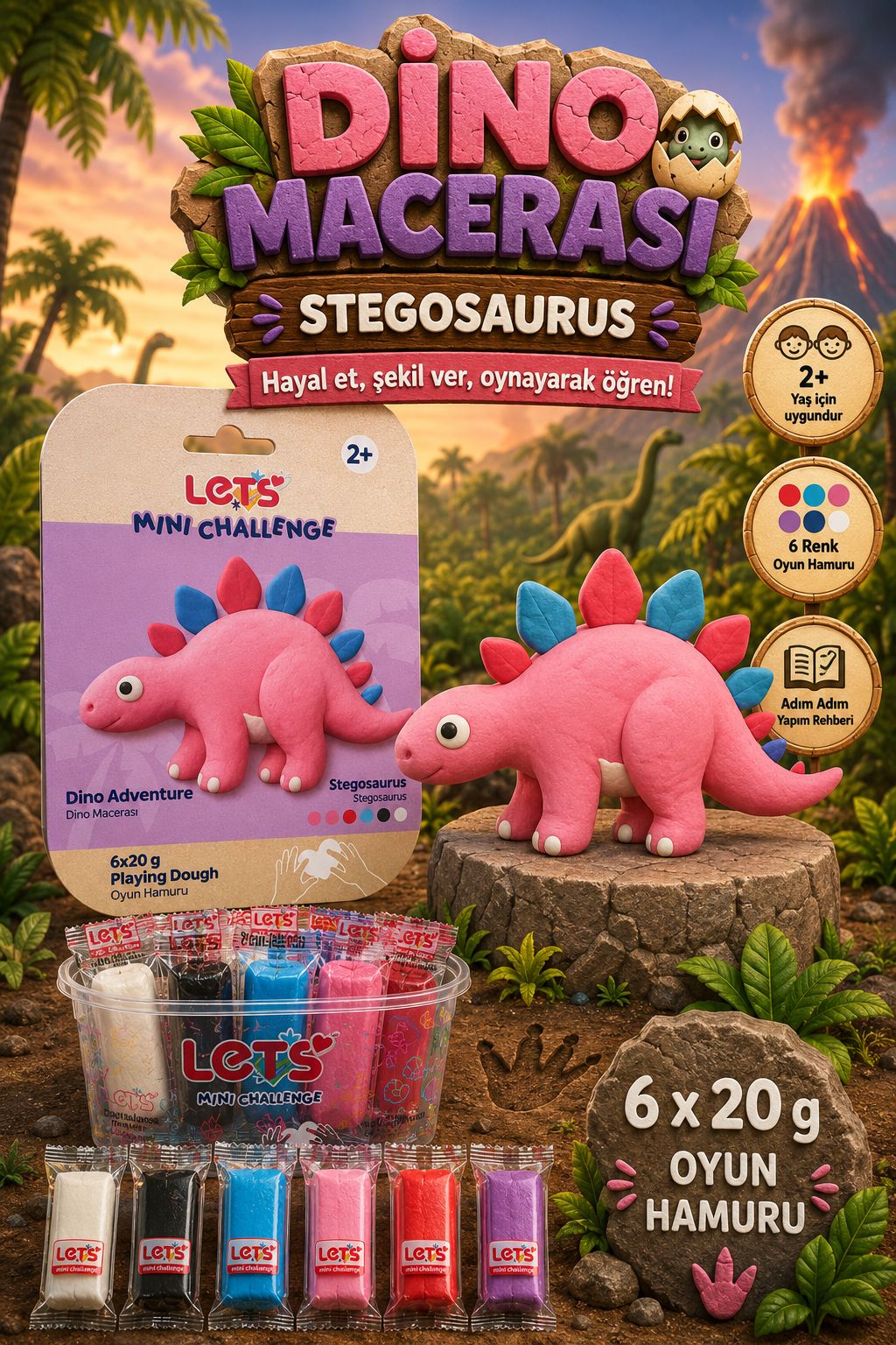 Let's Play Dough &amp; Dino Adventure Series 4