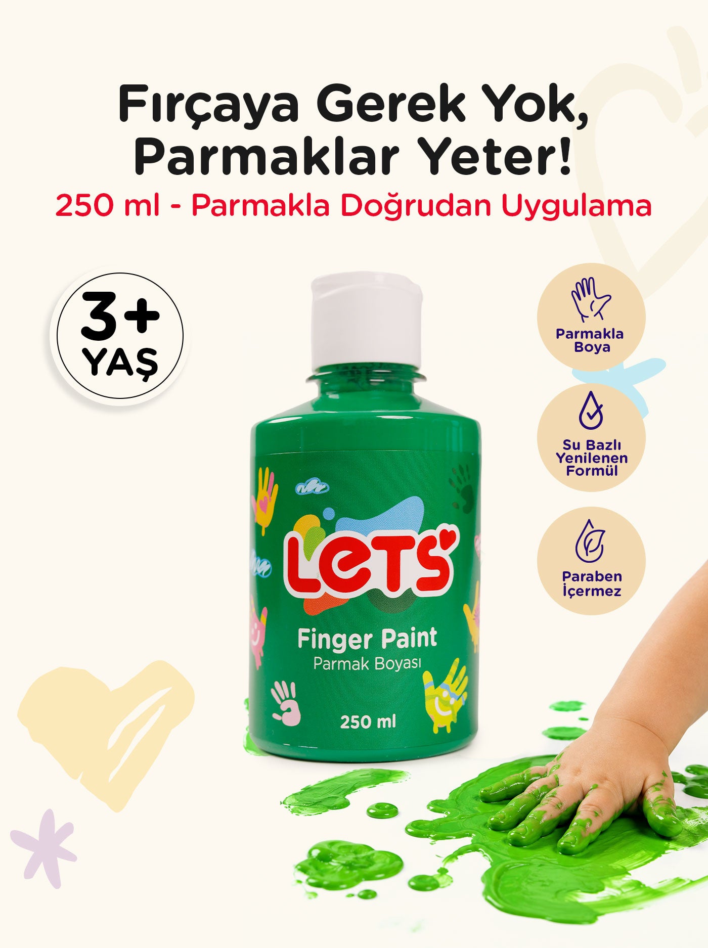 Let’s Parmak Boyası – 250 ml | 10 Renk Seçeneği 11