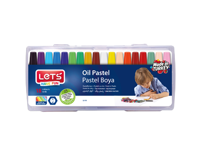 18 Renk Çantalı Pastel Boya